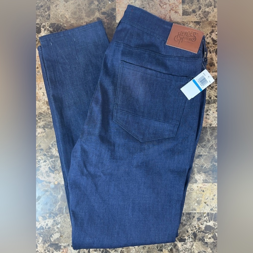 Heroes Motors Los Angeles Men's Super Slim Distressed Jeans Pants